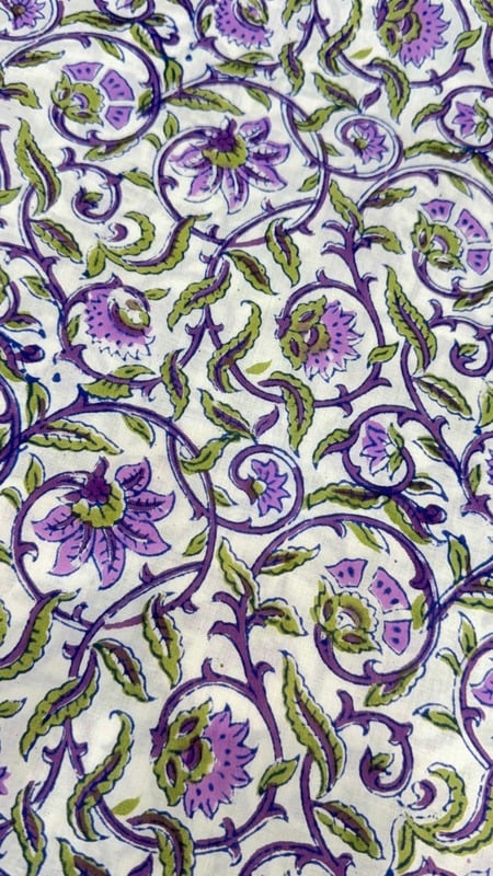 Hand Block Printed Cotton Fabric